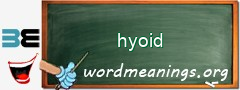 WordMeaning blackboard for hyoid